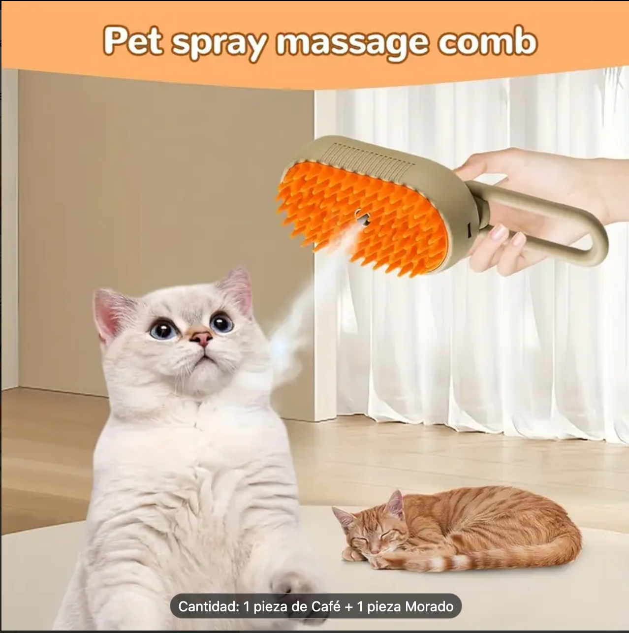 Cepillo de Vapor Para Mascotas