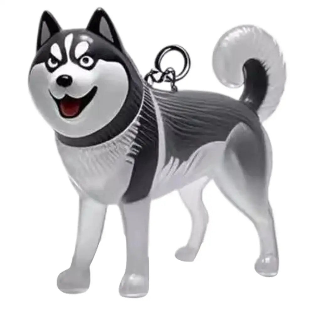 Clear Pet Hair Keychain Cute Dog Fur Keepsake Holder Creative Transparent Pet Hair Memorial Collection Pendant for Dog/Cat