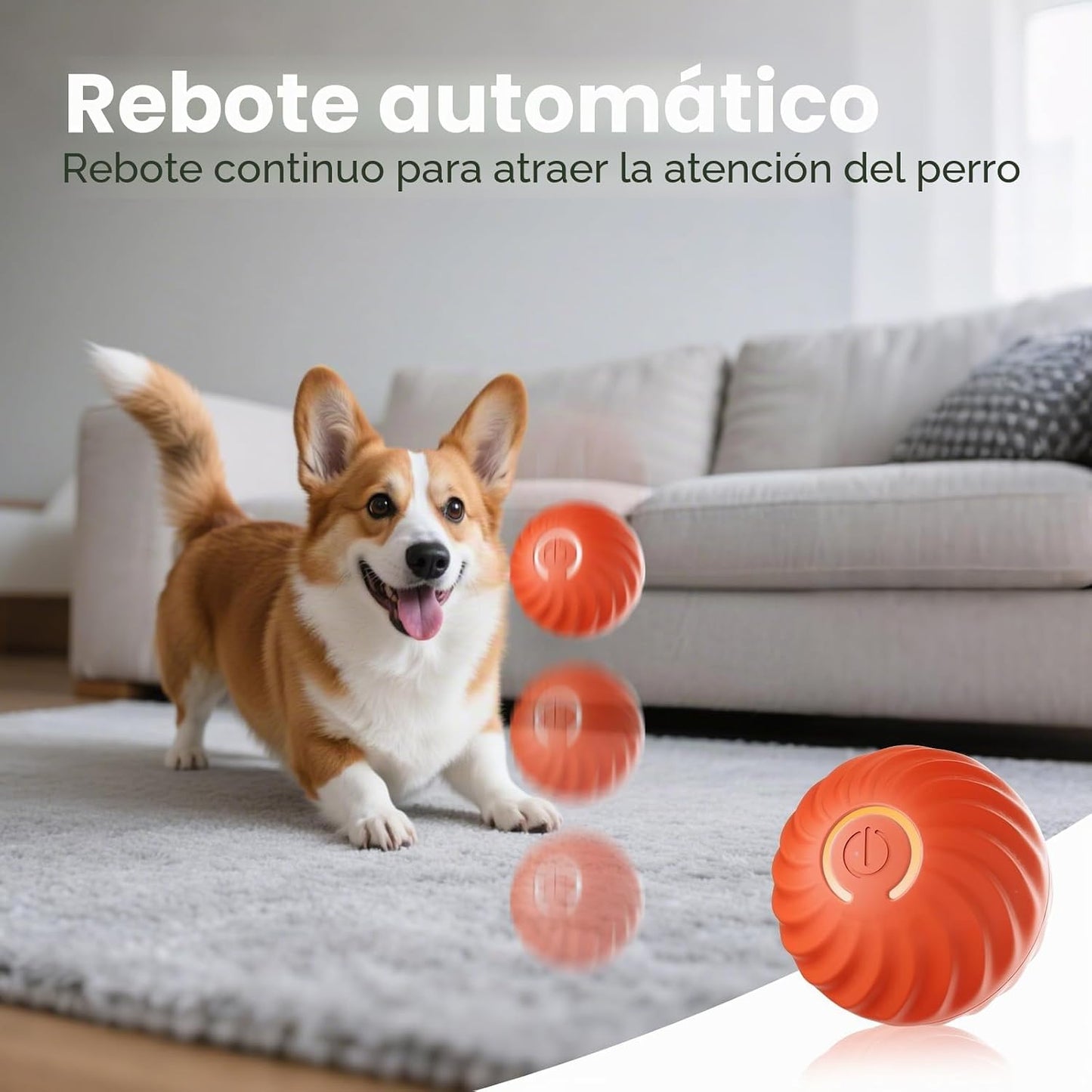 Pelota interactiva para perros