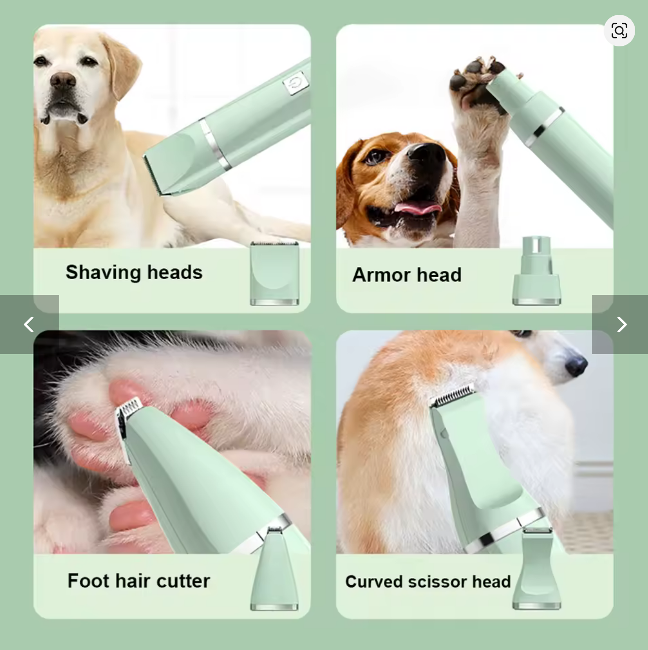 Kit de aseo eléctrico 4 en 1 para mascotas