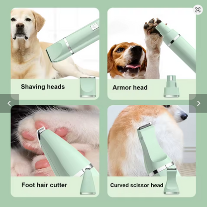 Kit de aseo eléctrico 4 en 1 para mascotas