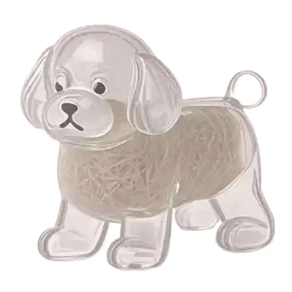 Clear Pet Hair Keychain Cute Dog Fur Keepsake Holder Creative Transparent Pet Hair Memorial Collection Pendant for Dog/Cat