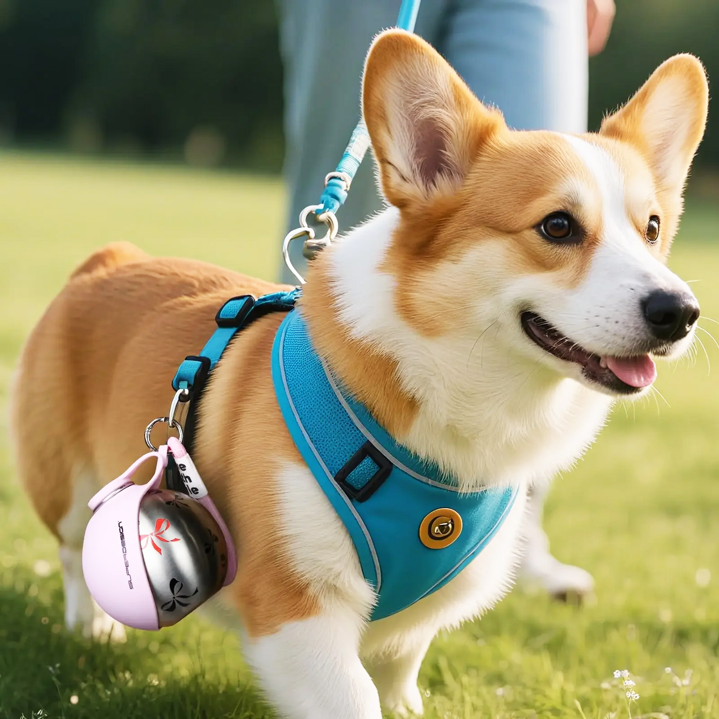 Botella de agua para perros